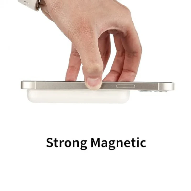 5000mAh Ultra-Thin Magnetic Wireless Power Bank - Image 3