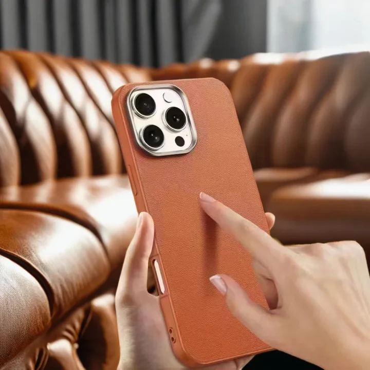 Premium TPU Leather Case Cover for iPhone - Image 15