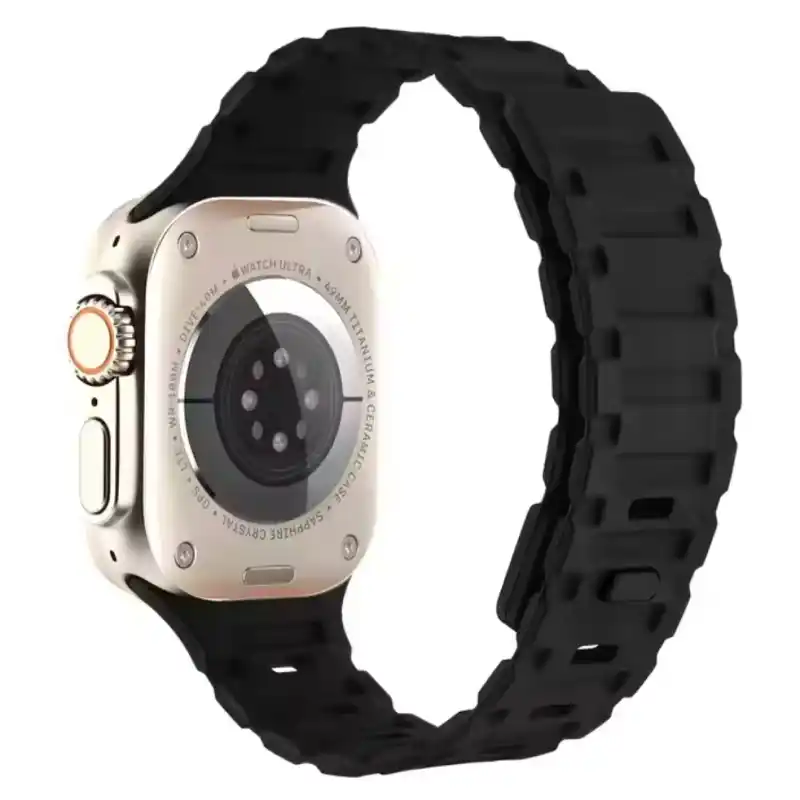 Premium Dual Silicone Magnetic Straps for Apple iWatch (42-49mm) - Image 17