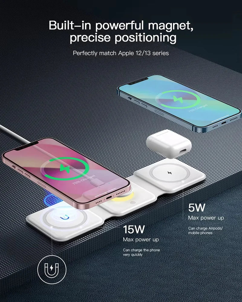 Magnetic Wireless Charger 3 in 1 - Image 14