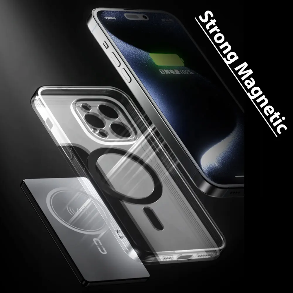 Ultra Thin Aluminum Alloy 15w Magnetic Wireless Mobile Power Bank 5000mah for Mobile Phone - Image 7